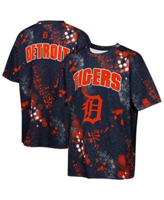 Big Boys and Girls Navy Detroit Tigers Y2 Tech Stadium Lights T-Shirt