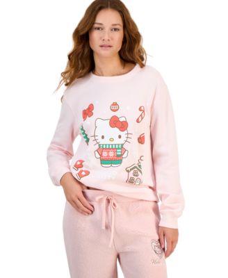 Juniors' Hello Kitty Graphic Fleece Sweatshirt