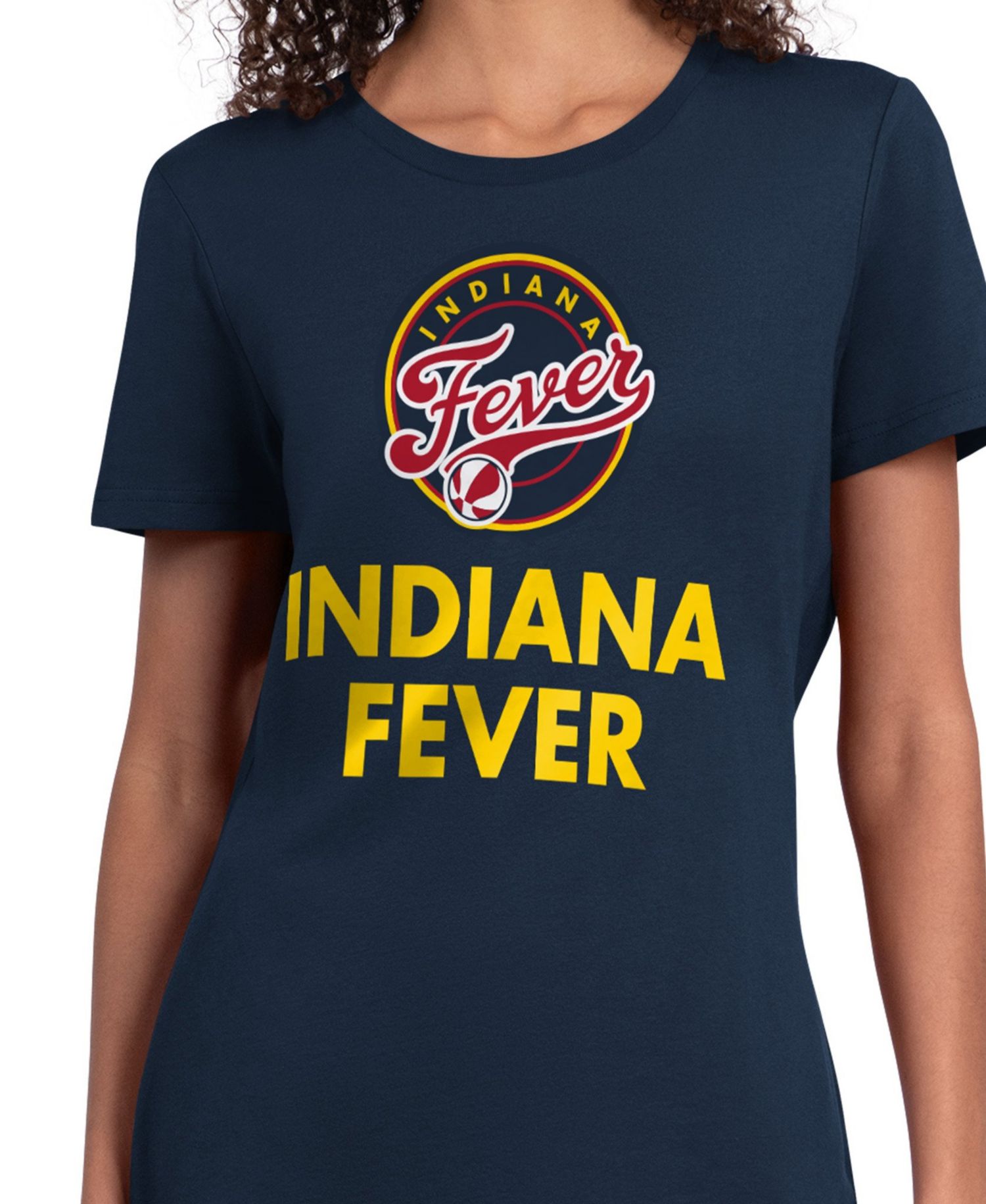 Women's Navy Indiana Fever WNBA 30th Anniversary Scoop Neck T-Shirt