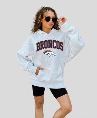 Women's Ash Denver Broncos Fan Edition Premium Weight Hoodie