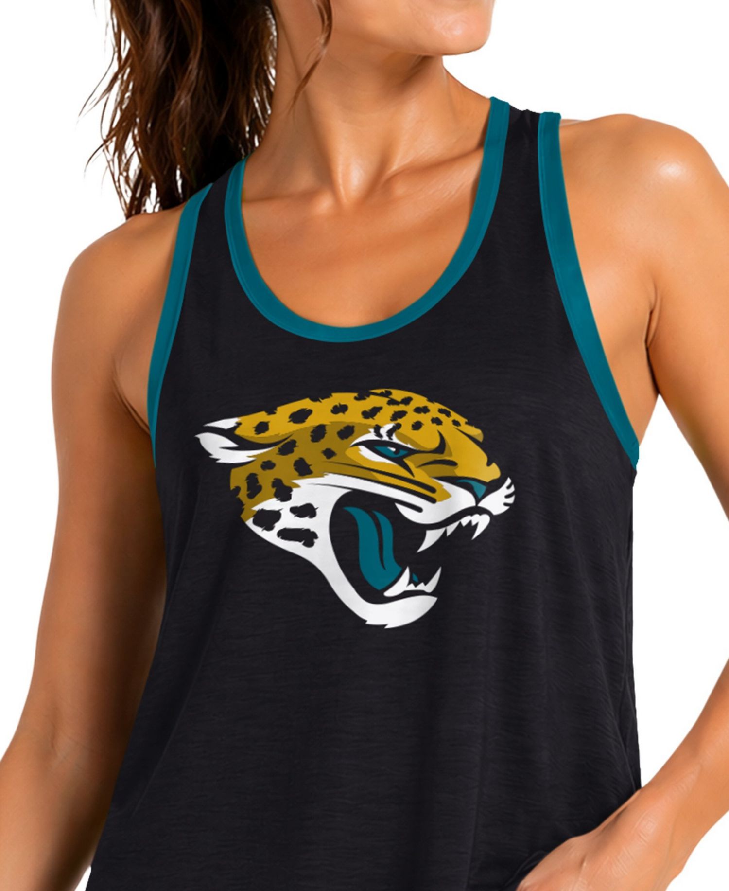 Women's Black Jacksonville Jaguars Tater II Racerback Tank Top