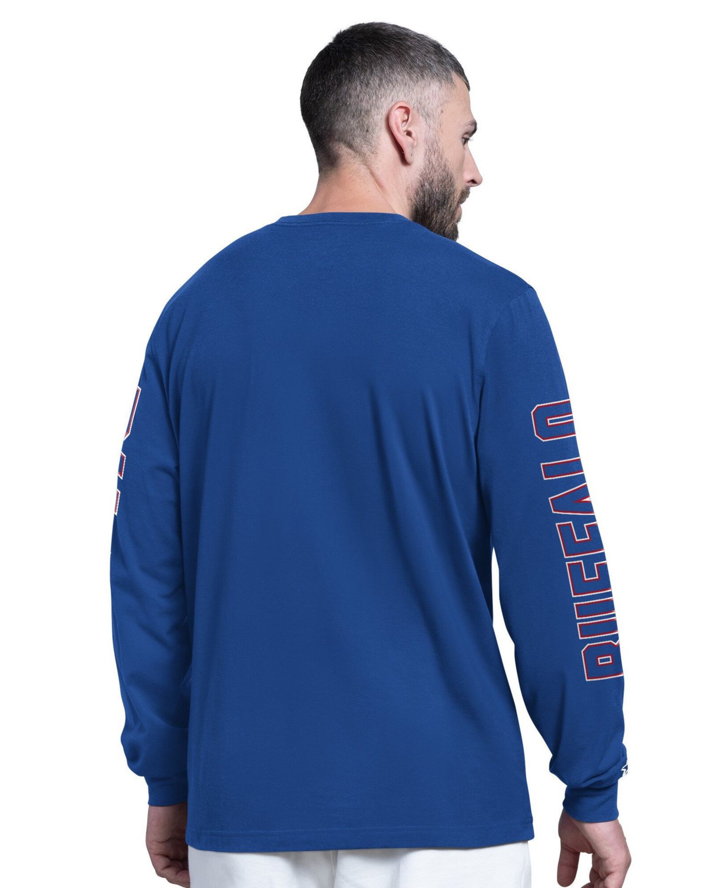 Men's Royal Buffalo Bills Clutch Hit II Long-Sleeve T-Shirt