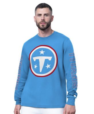 Men's Light Blue Tennessee Titans Clutch Hit II Long-Sleeve T-Shirt