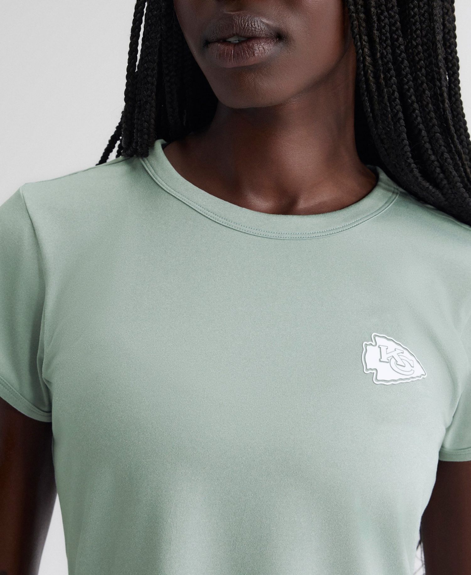 Women's Mint Kansas City Chiefs Clutch T-Shirt