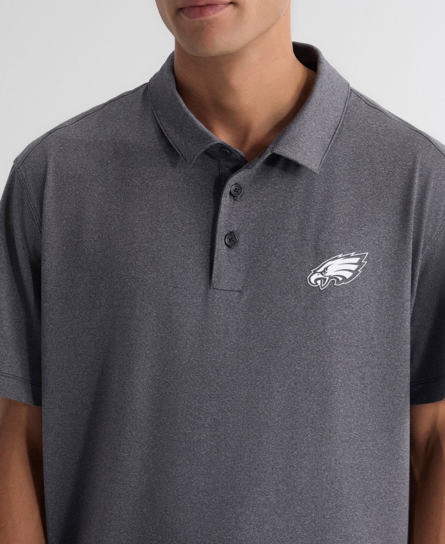Men's Charcoal Philadelphia Eagles Clutch Polo Shirt