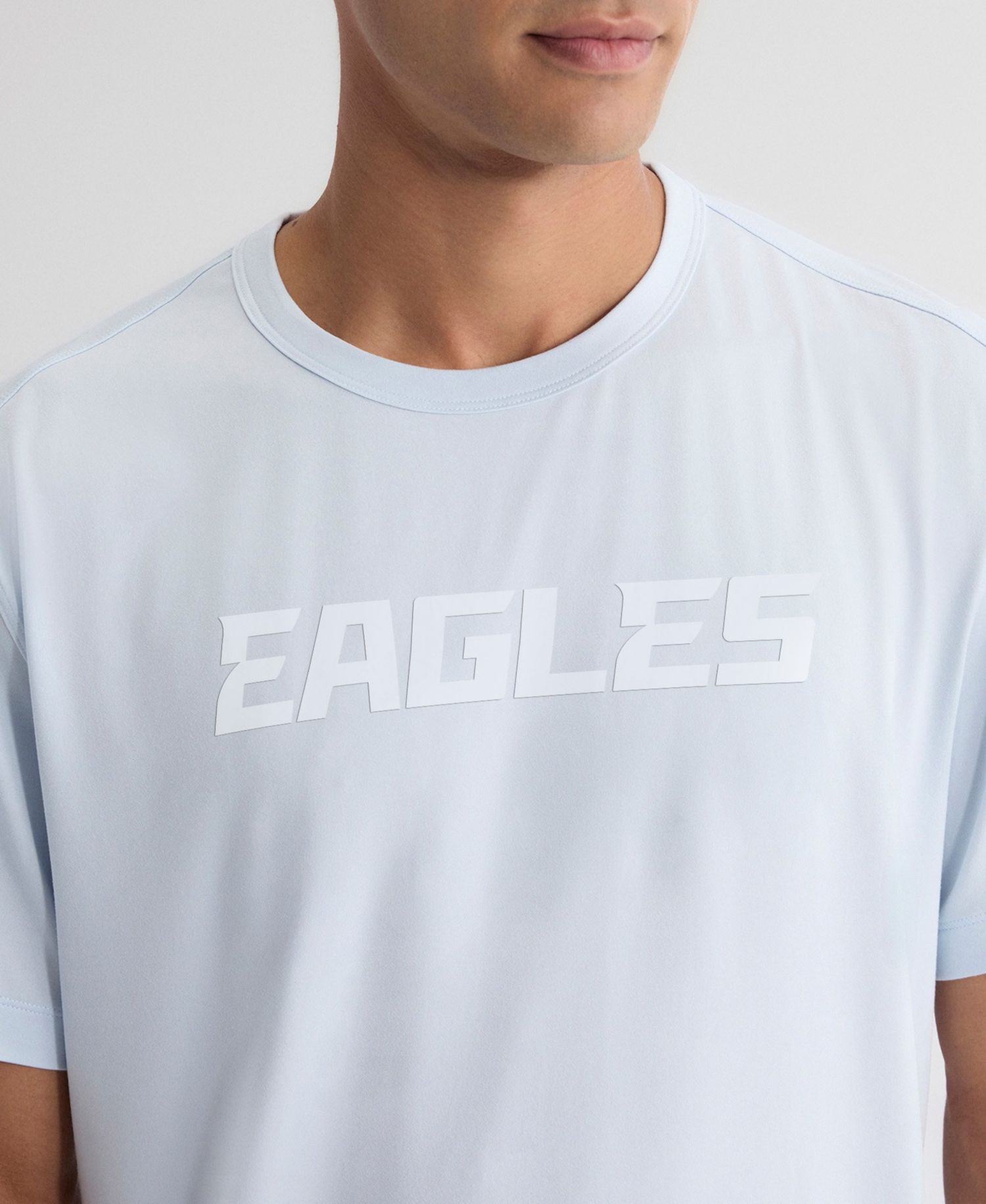 Men's Light Blue Philadelphia Eagles Clutch T-Shirt