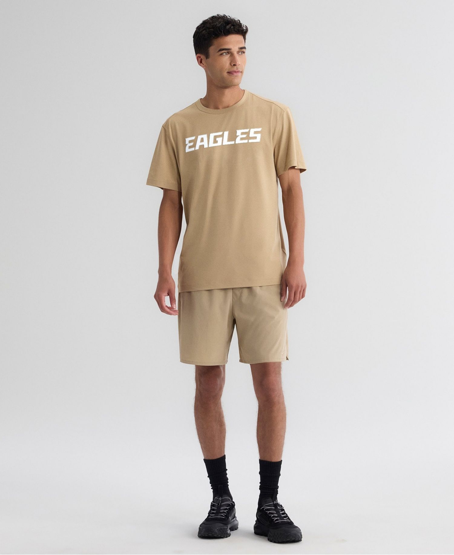 Men's Tan Philadelphia Eagles Clutch T-Shirt
