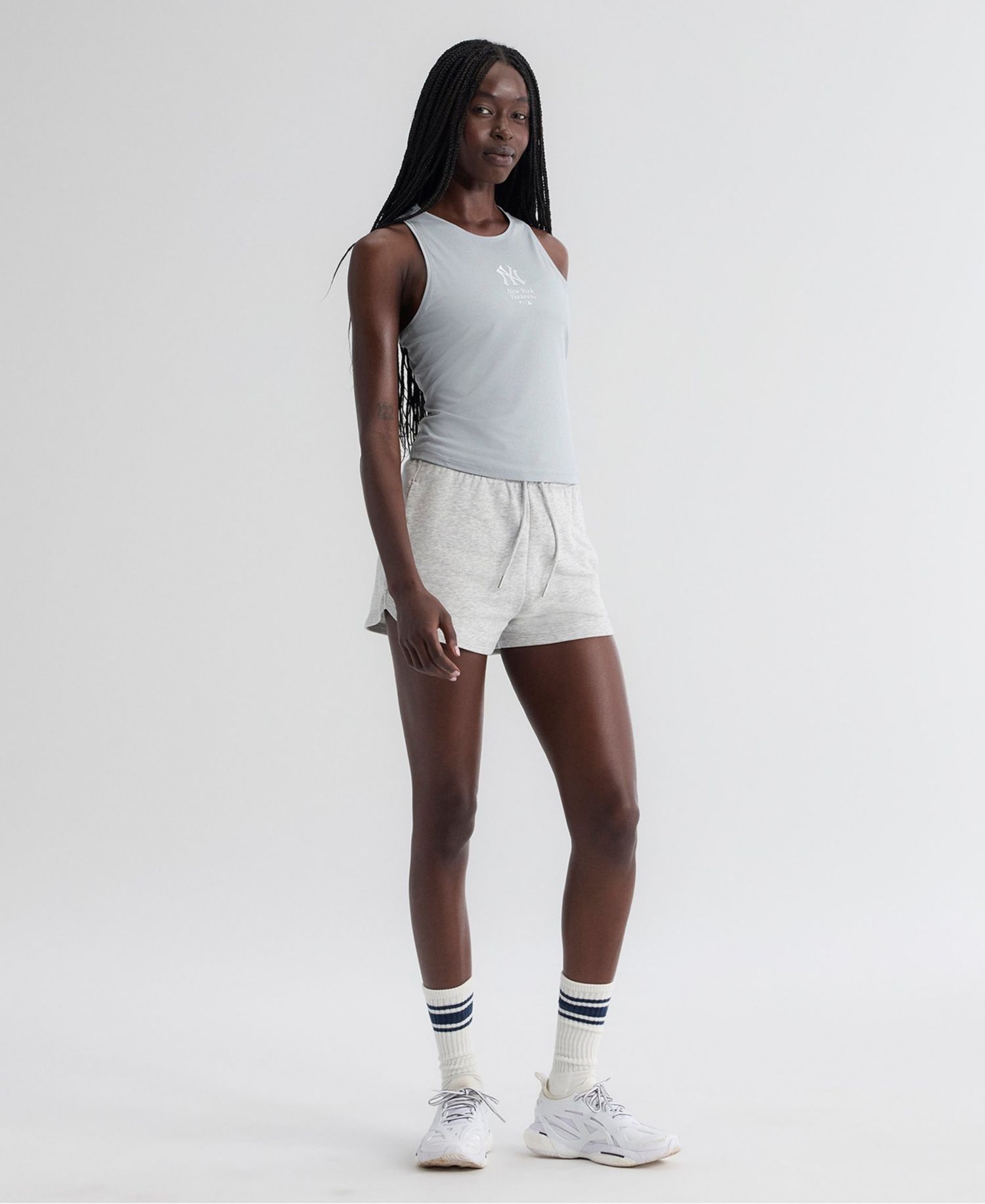 Women's Gray New York Yankees Clutch Tank Top