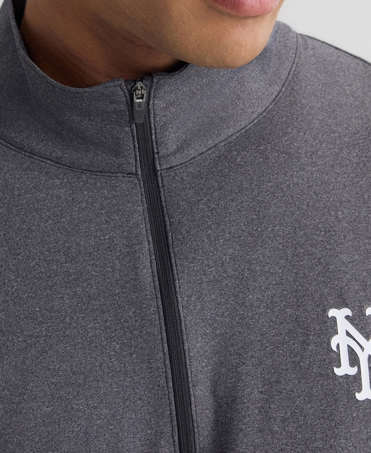 Fanatics Men's Charcoal New York Mets Clutch Quarter-Zip Pullover Sweatshirt