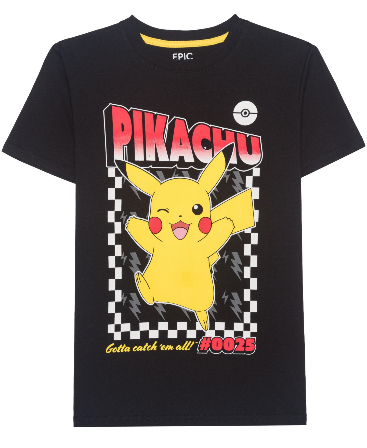 Футболка Epic Threads Pikachu Gotta Catch 'Em All Short-Sleeve для мальчиков, цвет: Чёрный — фото 6