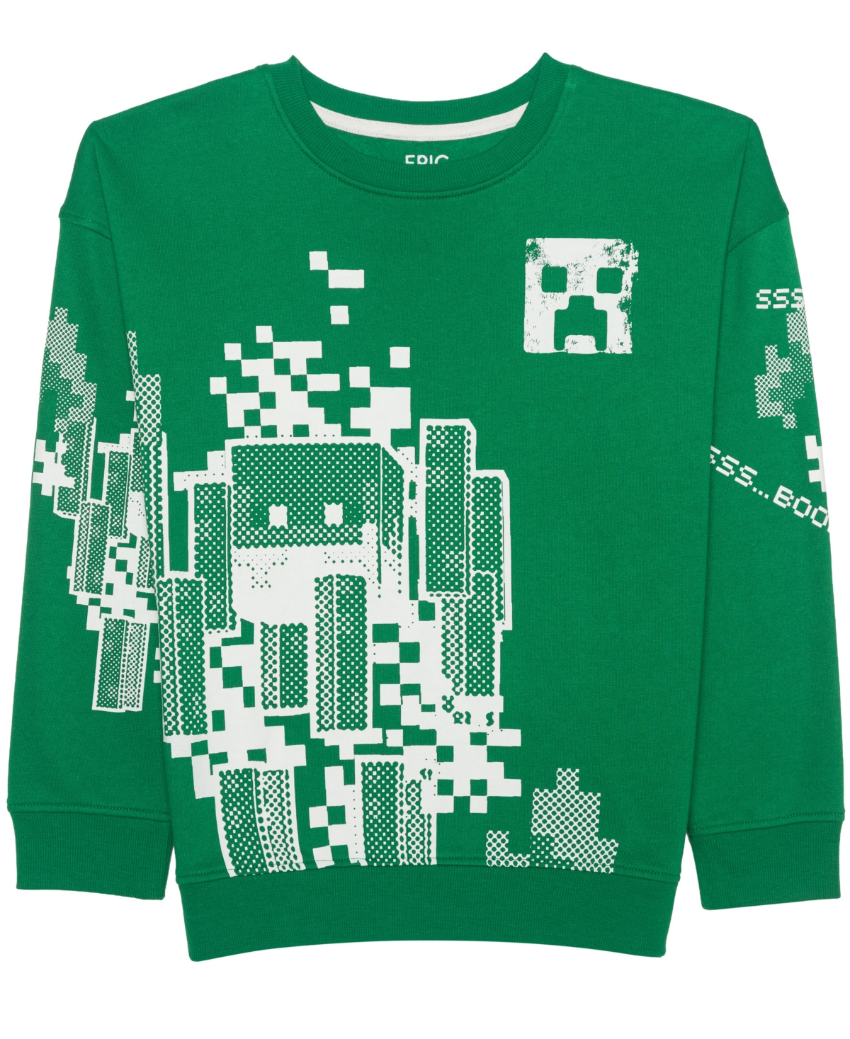 Epic Threads Kids' Boys' 5-20 Blaze And Creepers Long-sleeve Graphic Sweatshirt In Abundant Green