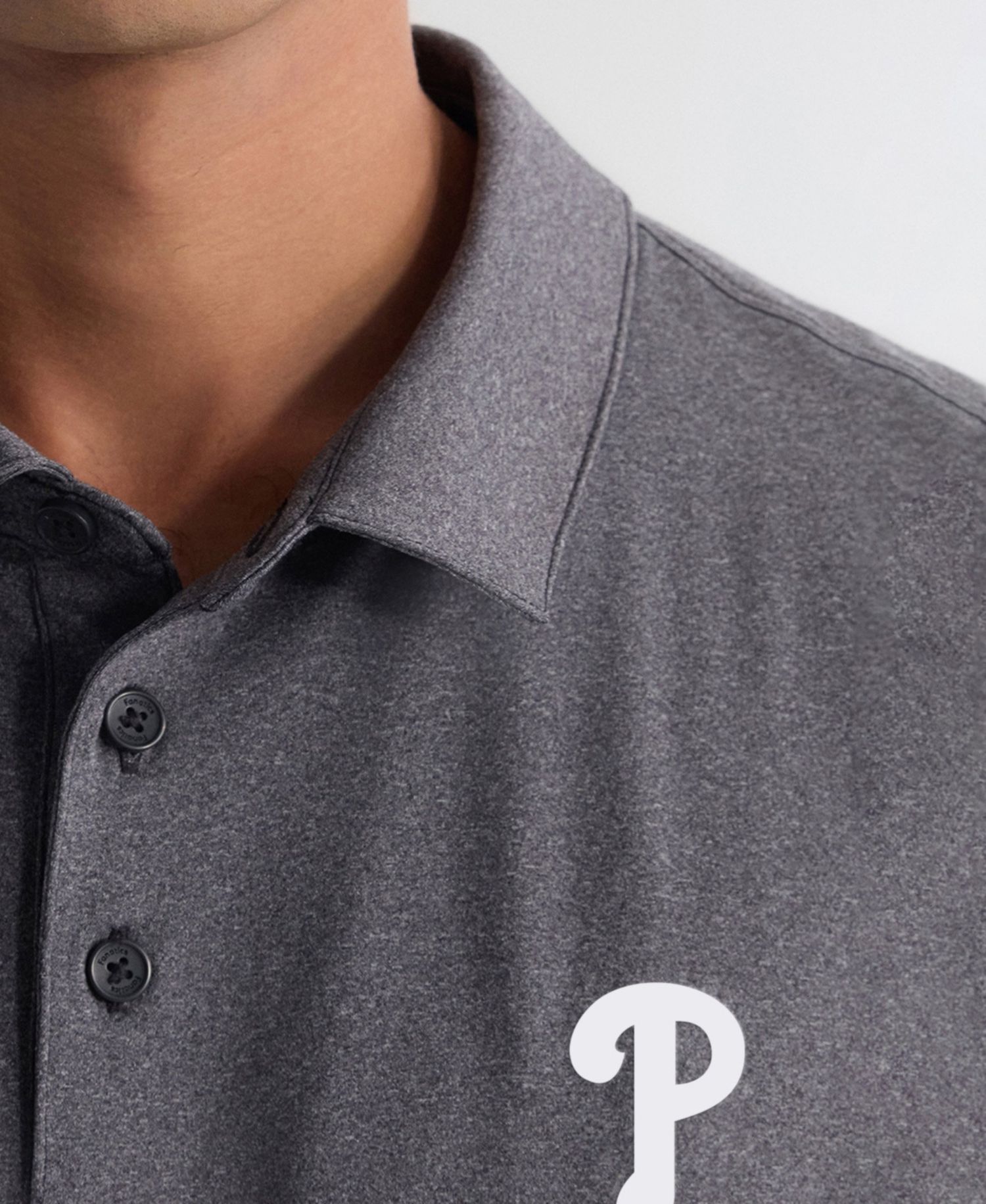 Men's Charcoal Philadelphia Phillies Clutch Polo Shirt