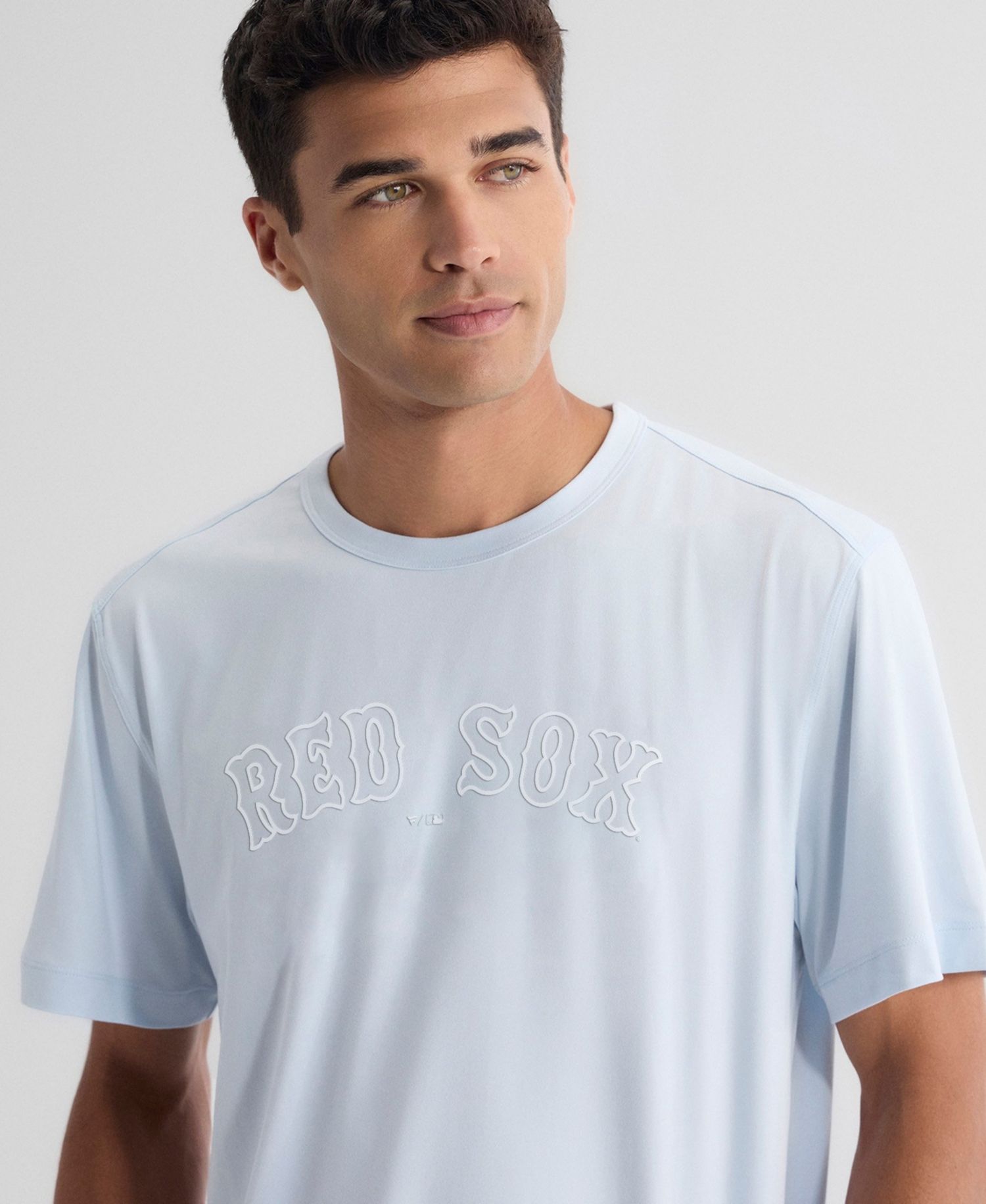 Men's Light Blue Boston Red Sox Clutch Winning Edge T-Shirt
