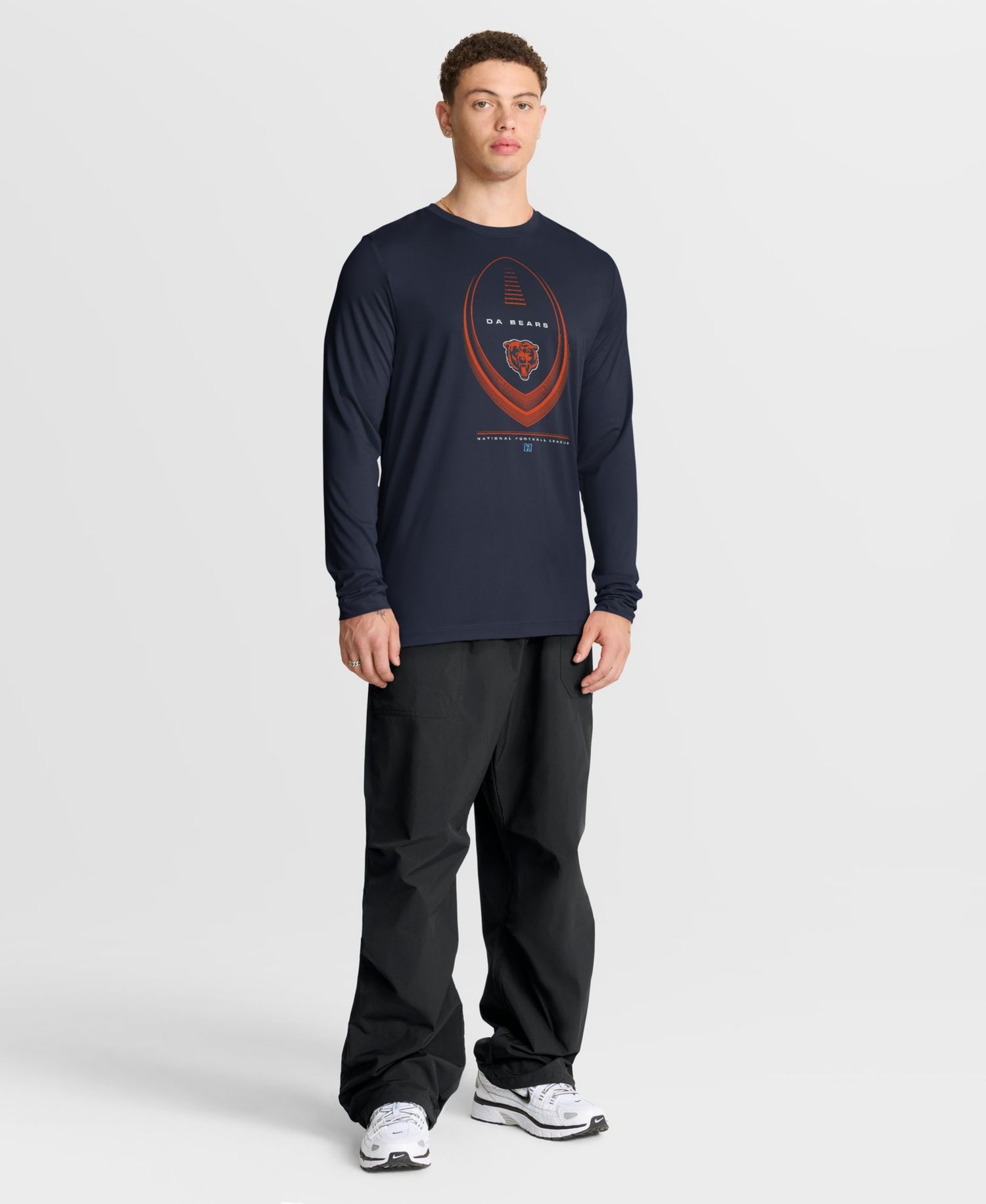 Men's Navy Chicago Bears Legend Icon Dri-FIT Long Sleeve T-Shirt