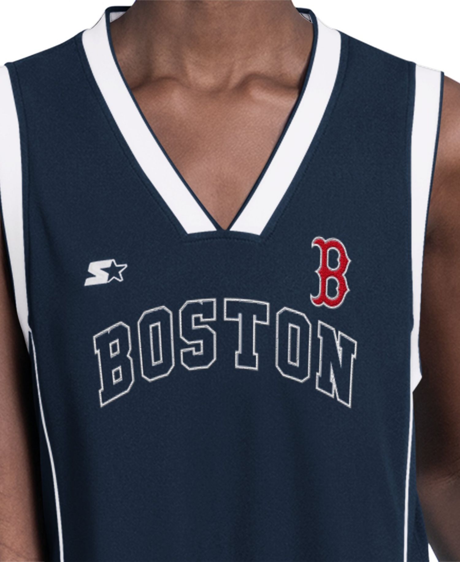 Women's Navy Boston Red Sox Line Up Sneaker Sleeveless Maxi Dress