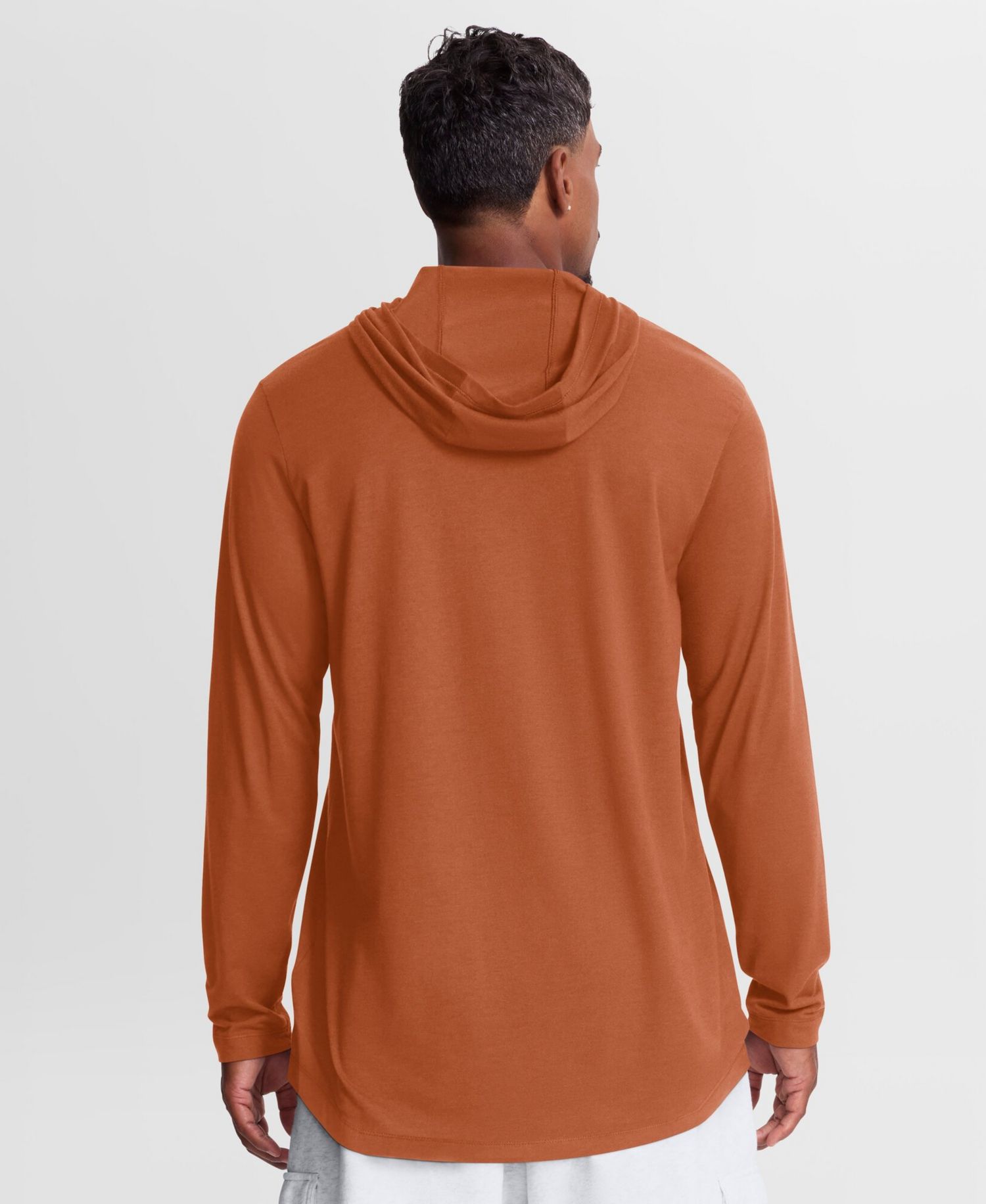 Men's Texas Orange Texas Longhorns Primetime Arch Tri-Blend Dri-FIT Long Sleeve Hooded T-Shirt