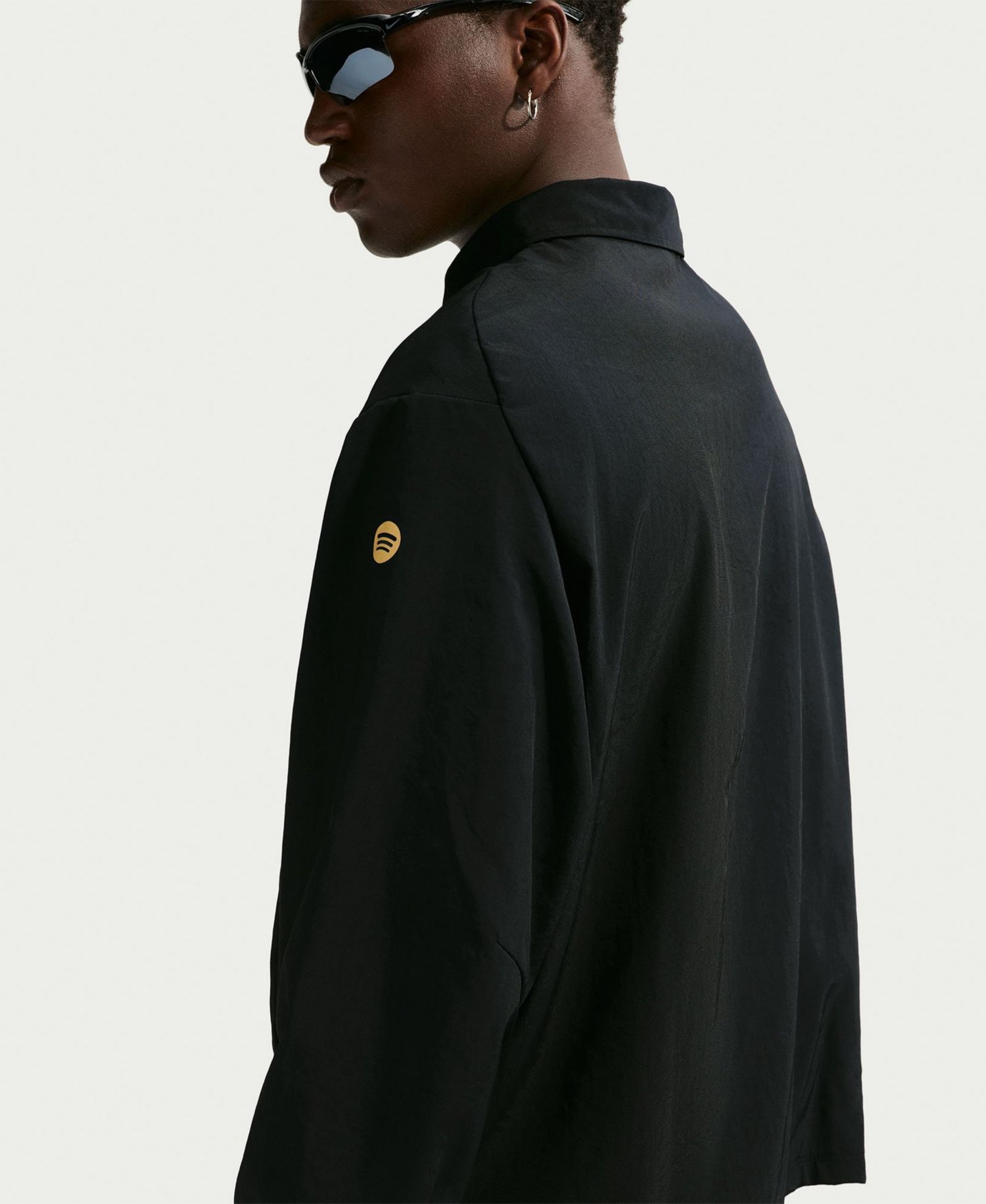 Men's Black Barcelona 2026/27 Away Woven Full-Zip Jacket