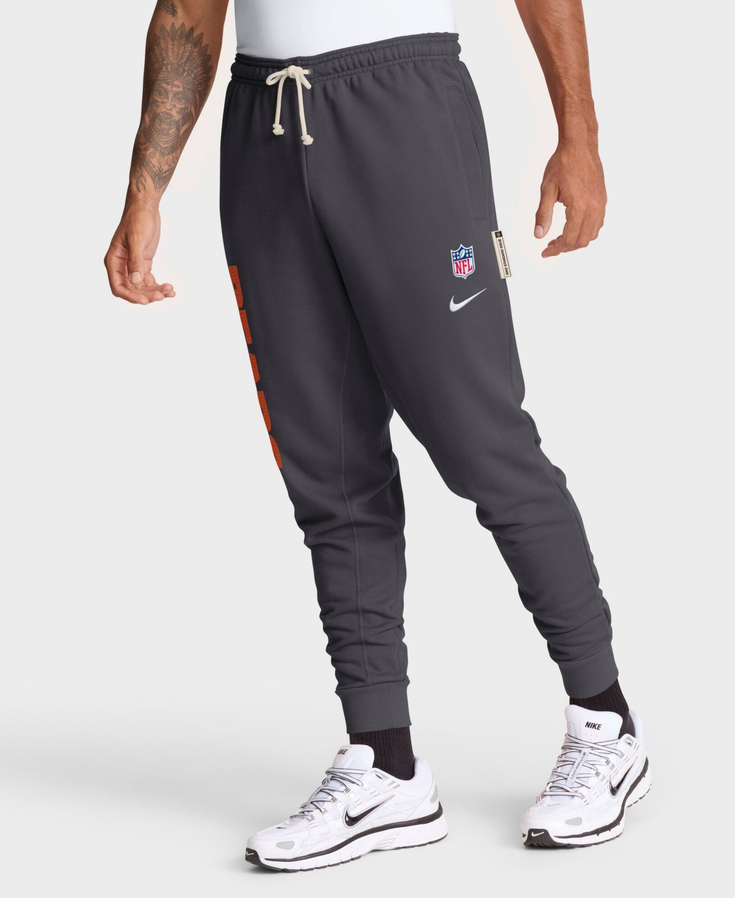 Men's Anthracite Chicago Bears Sideline Standard Issue Ground Game Dri-FIT Taper Pants