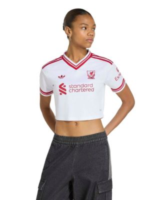 Women's White Liverpool 2026/27 Away Cropped Replica Jersey