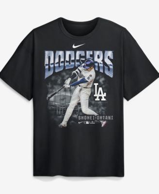 Men's Shohei Ohtani Black Los Angeles Dodgers Enlarged Player Graphic Max90 Heavyweight T-Shirt