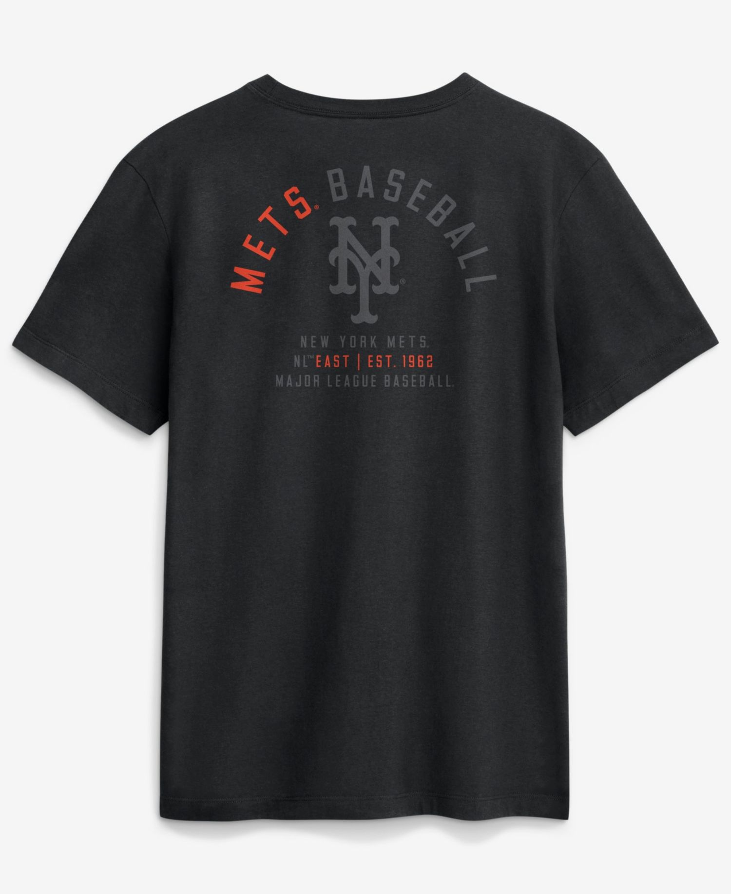 Men's Black New York Mets Split Logo T-Shirt