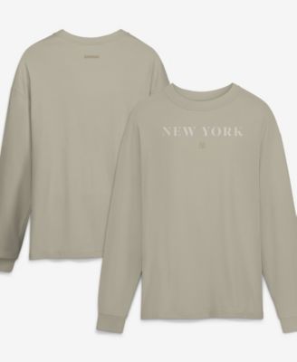 Men's Beige New York Yankees ElementsLong sleeves T-Shirt