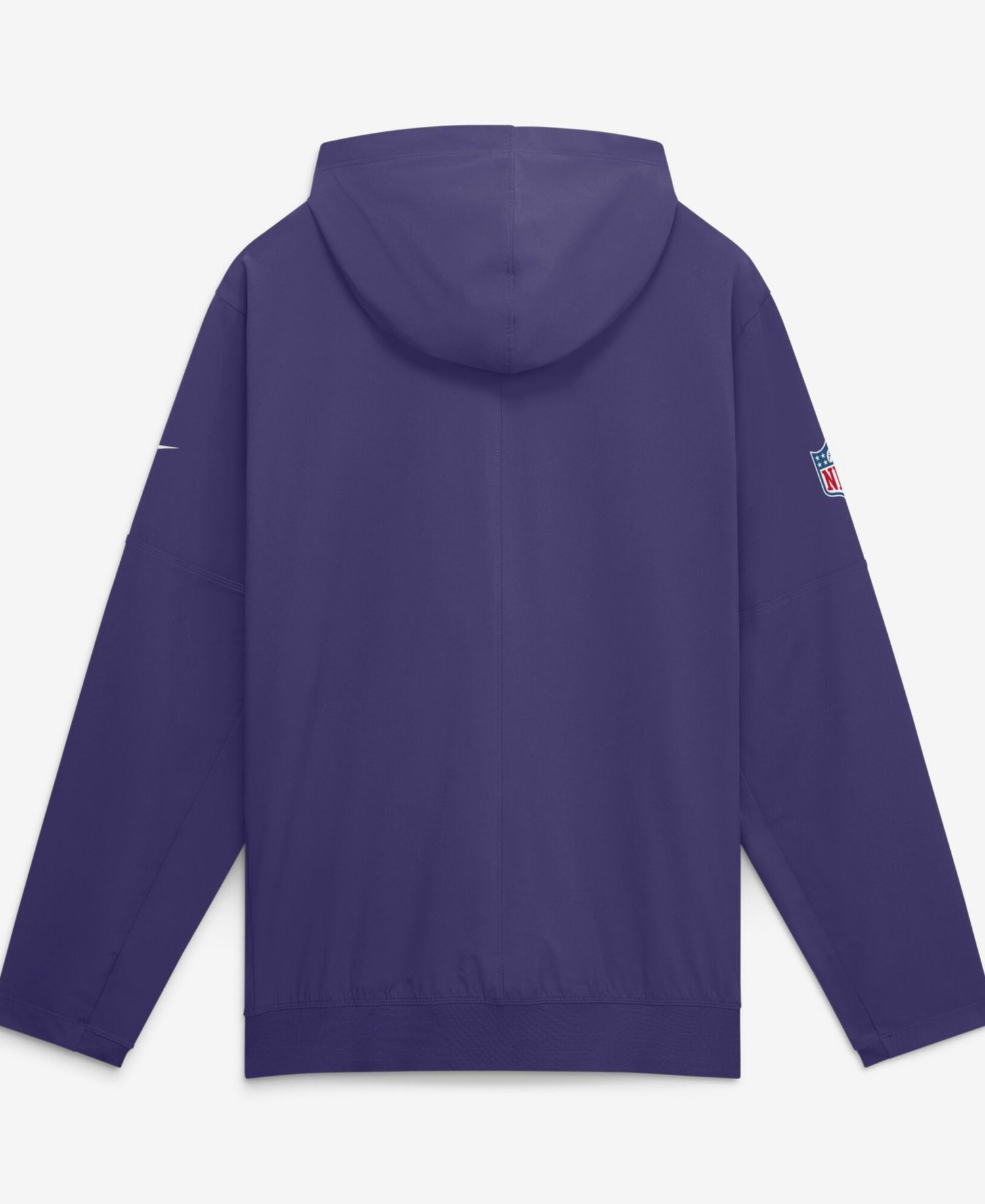 Men's Purple Baltimore Ravens Sideline Broken Rules Alternate Anorak Half-Zip Hoodie