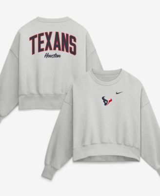 Women's Gray Houston Texans Oversized Primetime Phoenix Fleece Sweatshirt