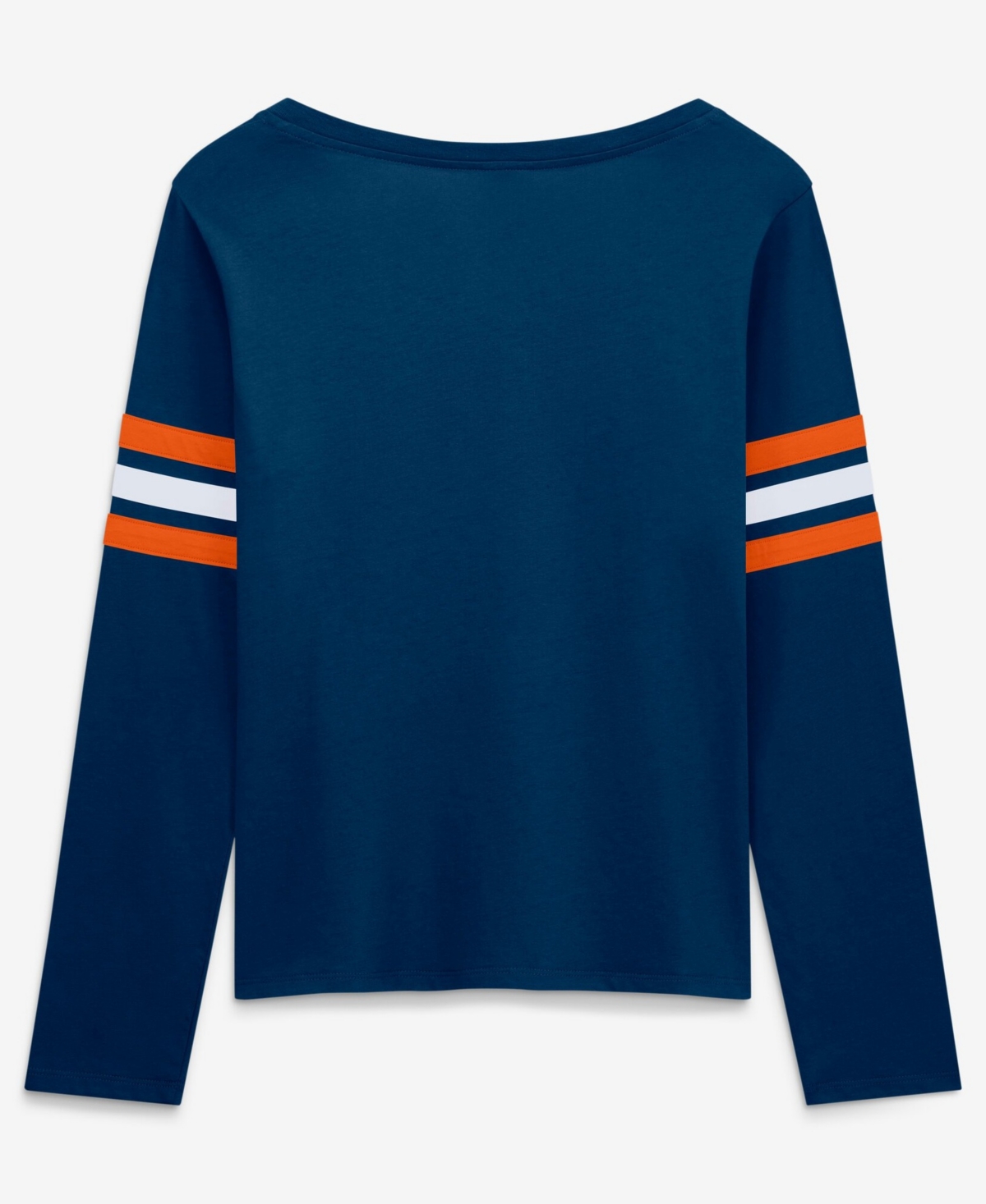 Fanatics Women's Navy Chicago Bears Team First Coverage Scheme Lace-UpLong sleeves T-Shirt