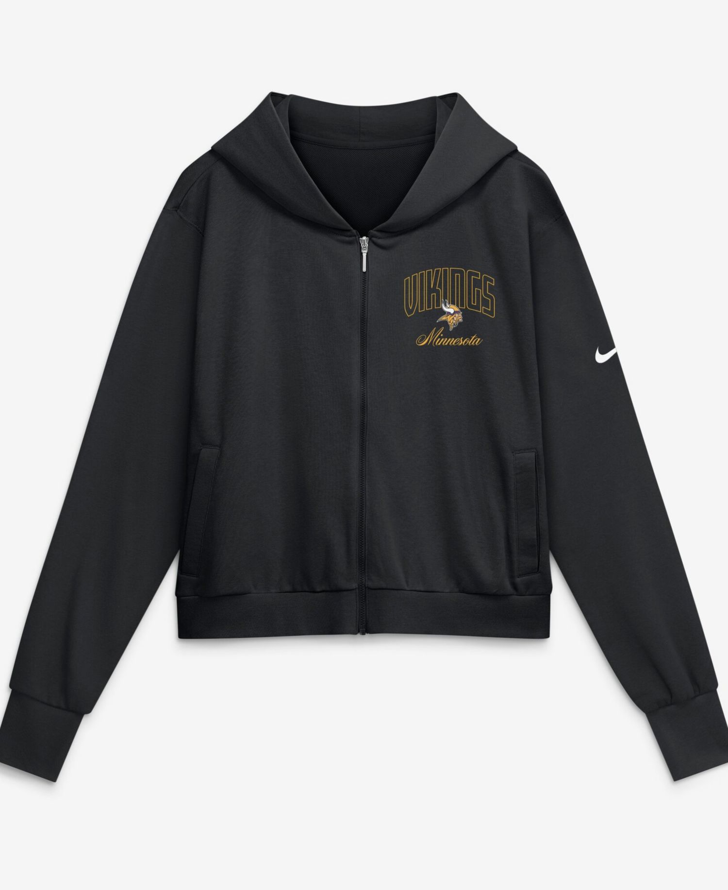 Women's Black Minnesota Vikings Primetime Full-Zip Hoodie