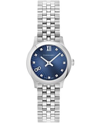 Women's Silver Stainless Steel Bracelet Watch 25mm