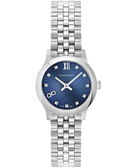 Женские часы Ferragamo Silver Stainless Steel Bracelet Watch 25mm