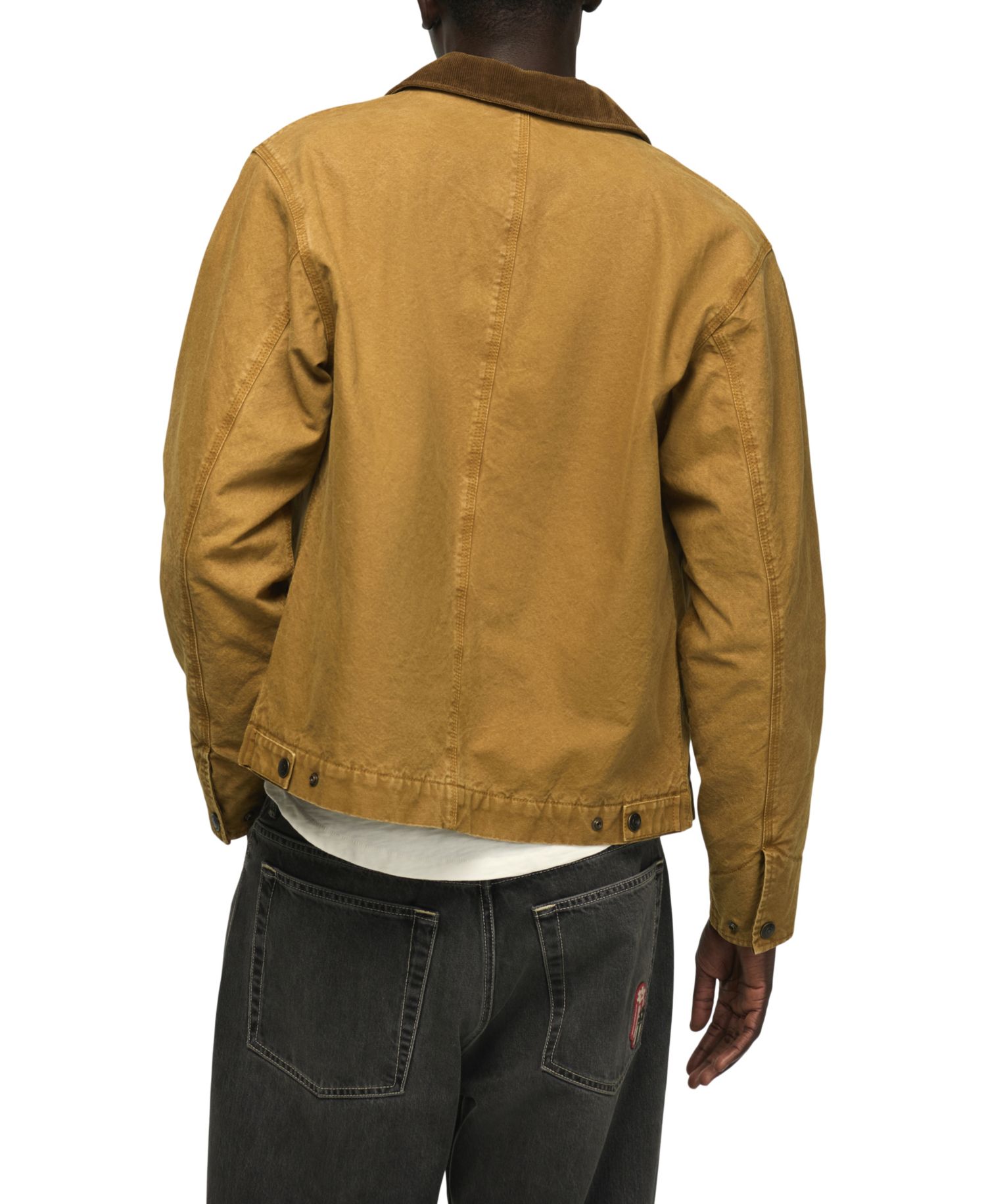 Men's Canvas Zip-Front Utilitarian Jacket
