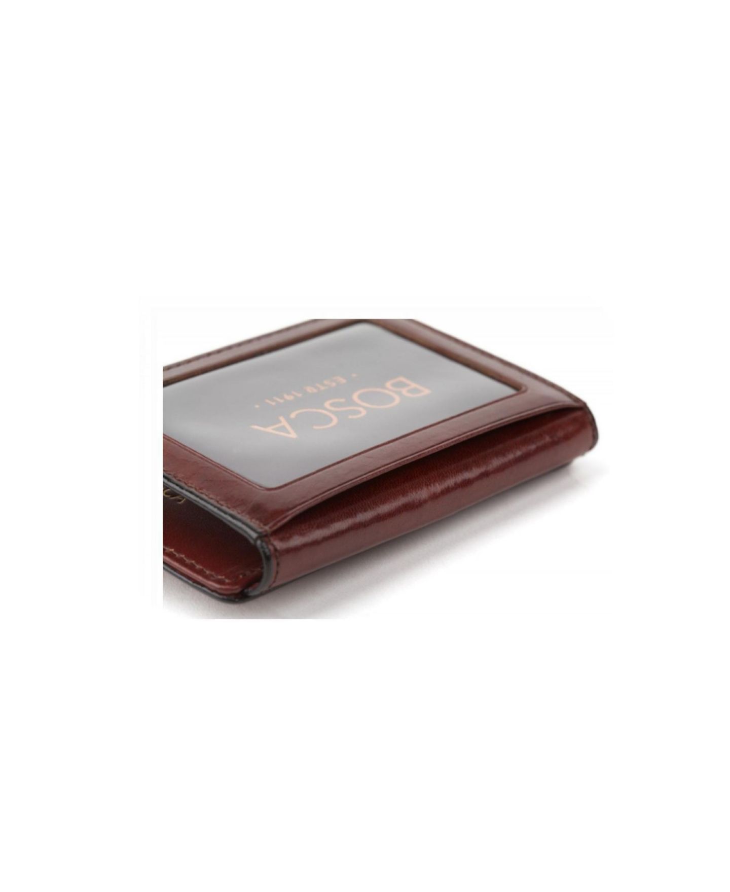 Мужской кошелёк Bosca Old Leather Front Pocket ID Wallet, цвет: Тёмный коричневый — фото 3