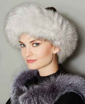 Genuine Fox Finland Fur Headband  Macy’s Fur Vault OMAHA - Fox Fur Headband main image 4