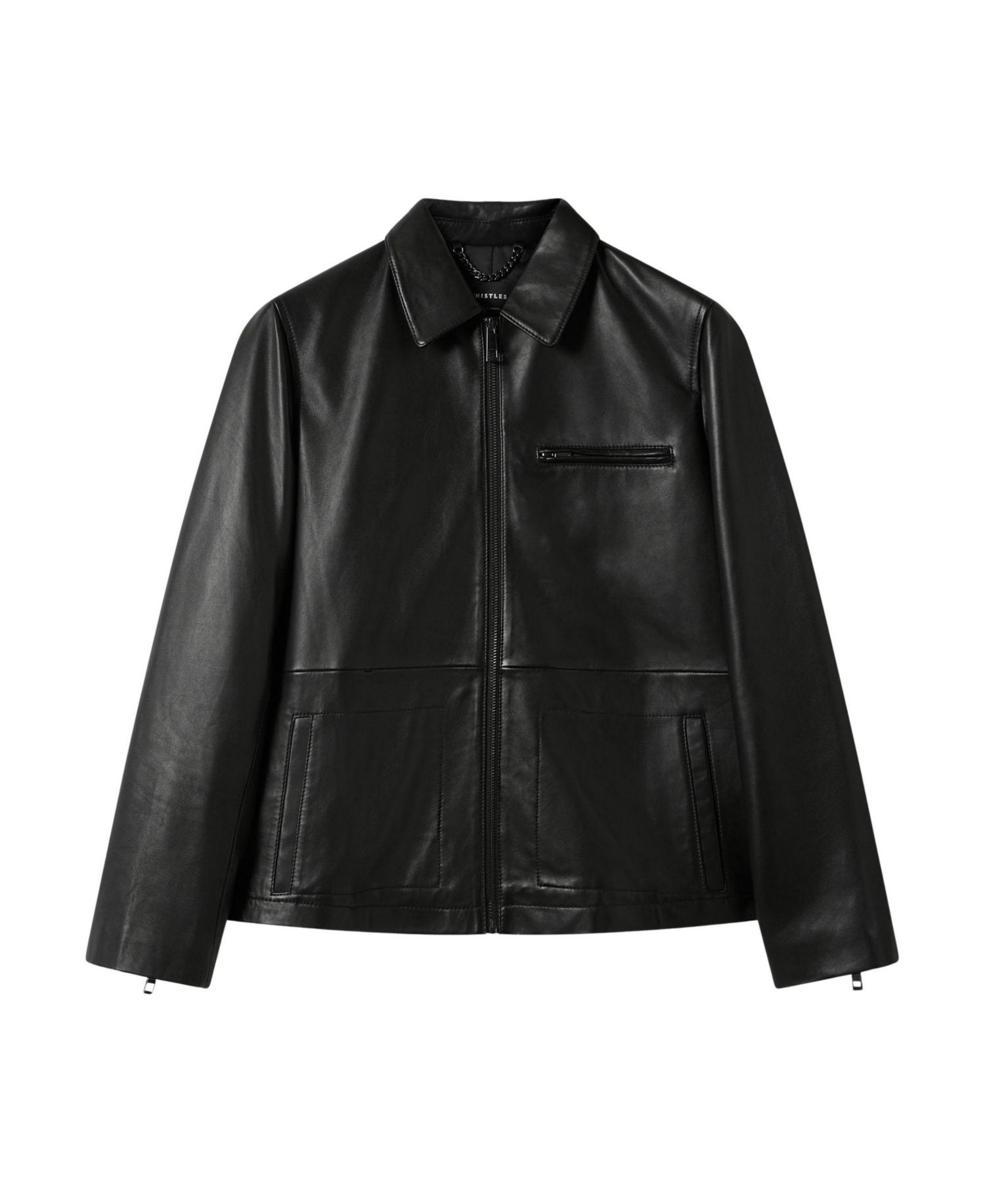 Women's Kate Zip-Front Leather Jacket
