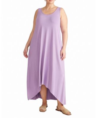 Plus Size Athena Divine Sleeveless A-Line Hi-Low Hemline Dress