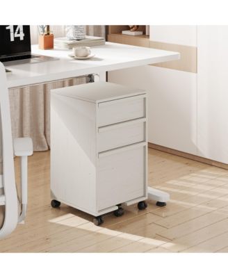 Rolling File Cabinet, Under Desk Printer Stand with 3 Drawers for Home Office