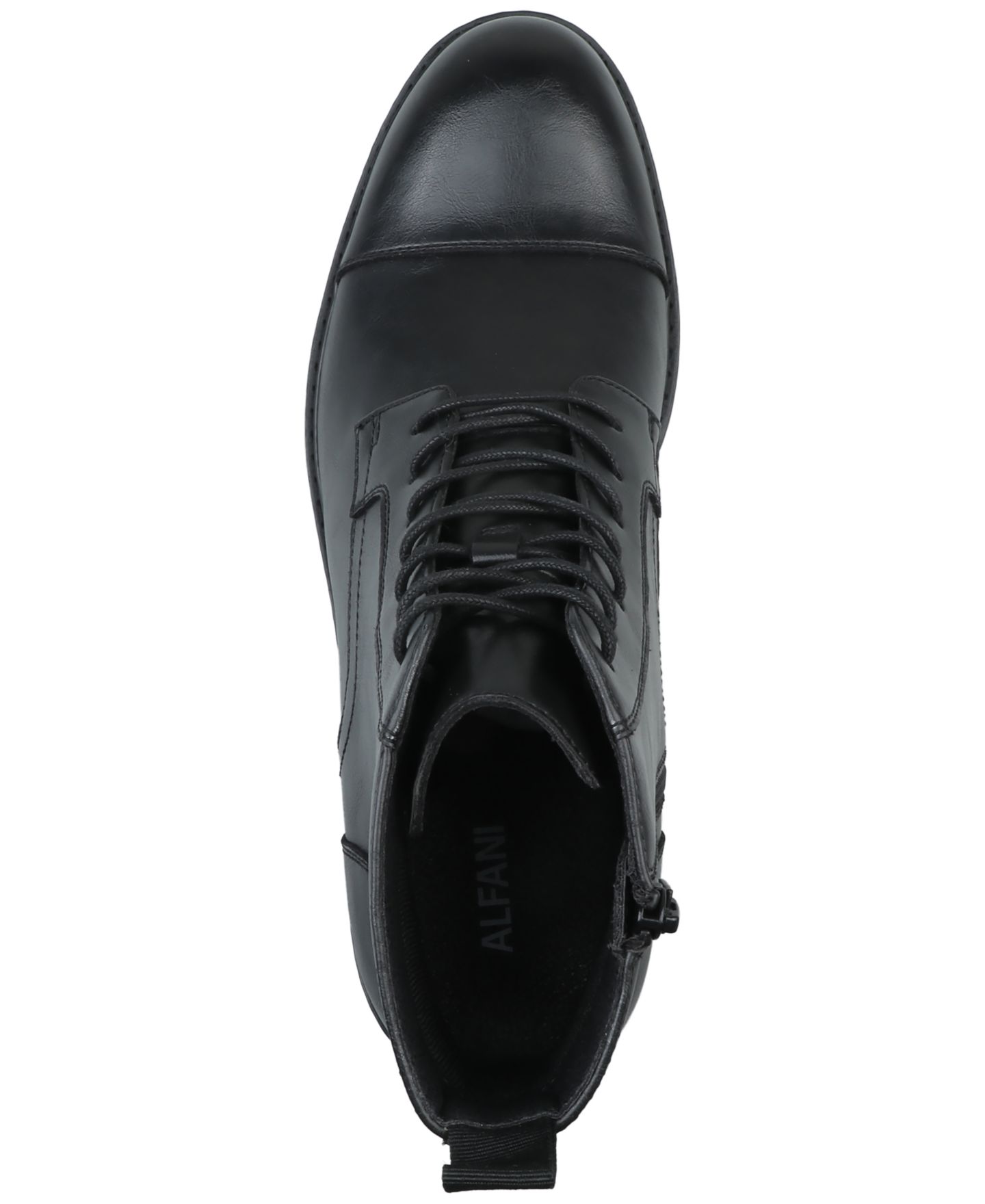Мужские ботинки Alfani Lace-Up Cap-Toe, цвет: Чёрный — фото 4