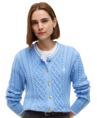 Women's Heritage Cable Long-Sleeve Cardigan Sweater
