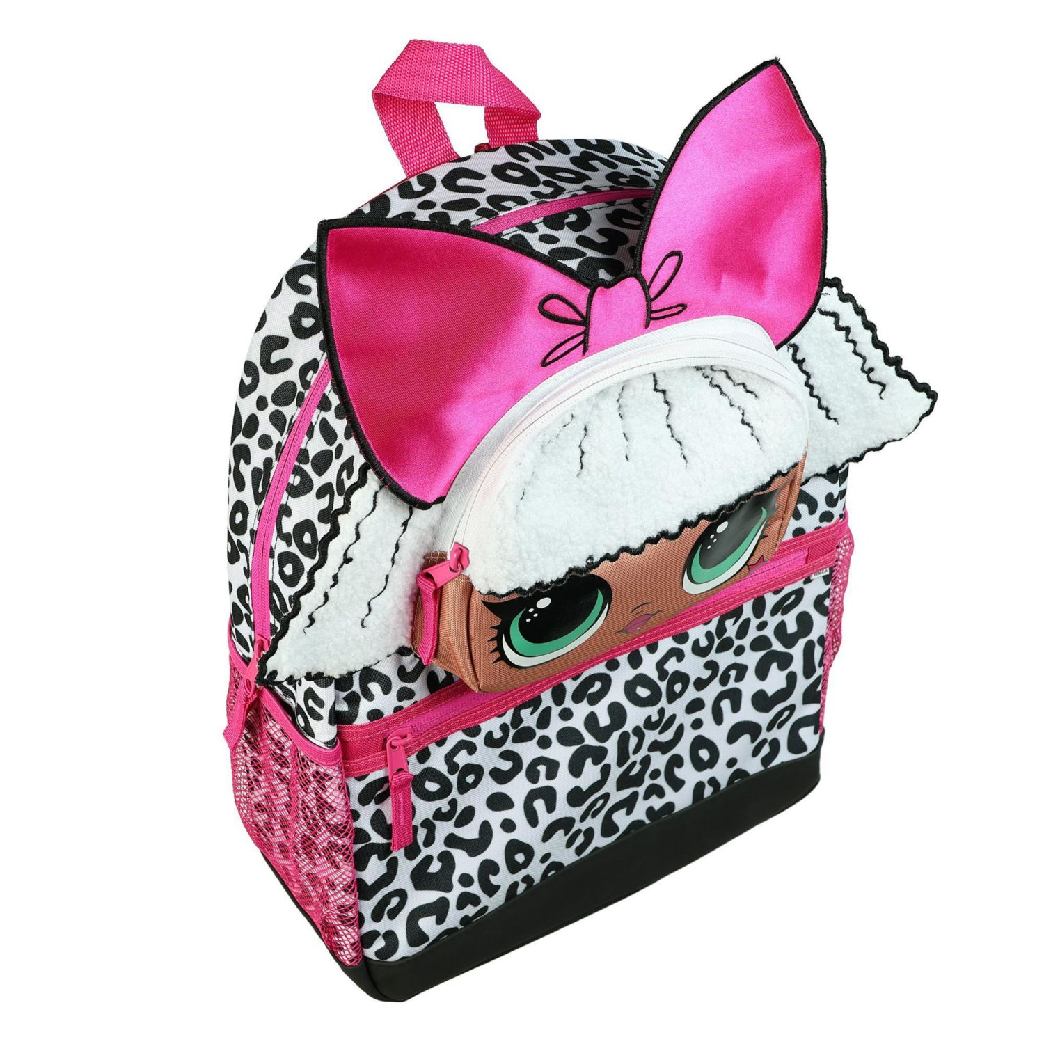 Backpack 16 Inch Diva 3D Character Book Bag With Adjustable Straps
