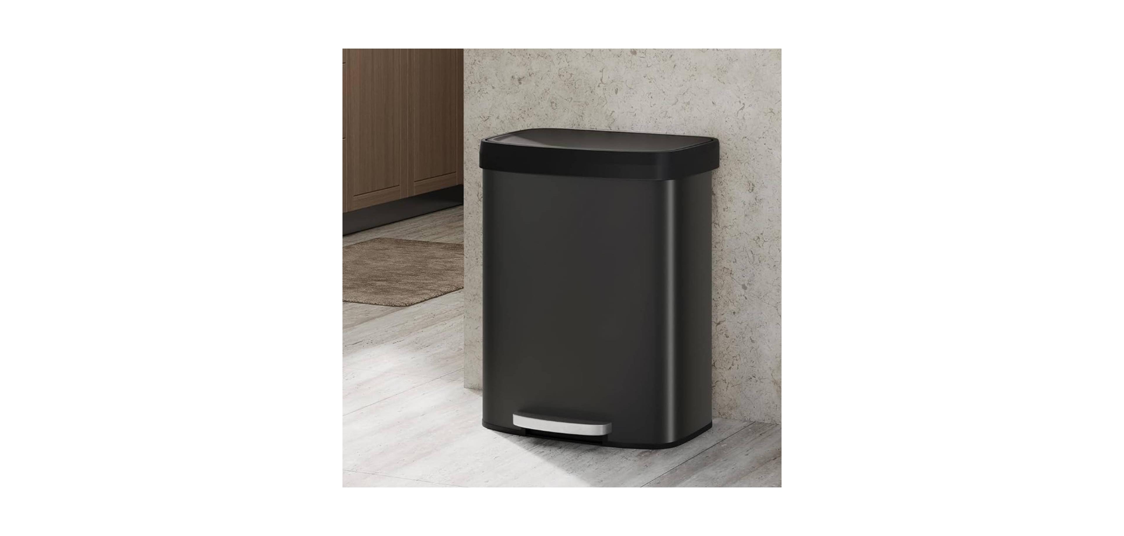 gaomon 16 Gal Step-on Kitchen Stainless Steel Trash Can