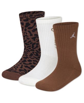 Girls' 9-11 Fierce and Fearless Crew Socks, 3-Pack