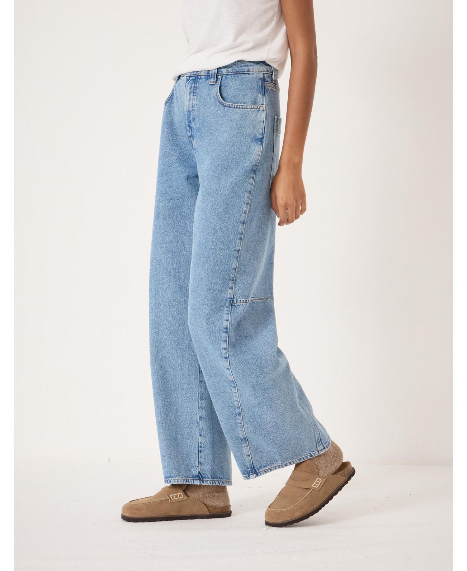 Women's Bree Horseshoe Barrel Leg Jeans