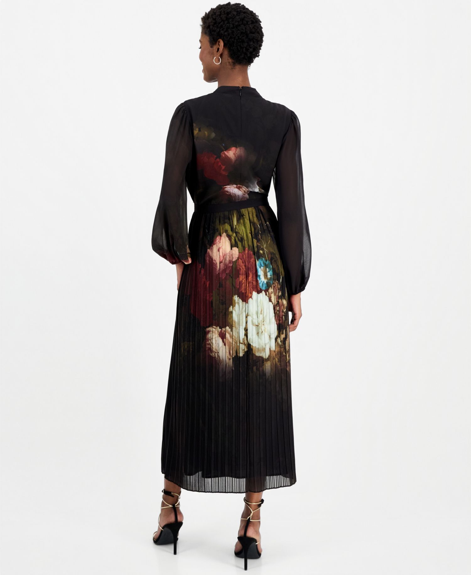 Women's Adira Floral Long-Sleeve Midi Dress