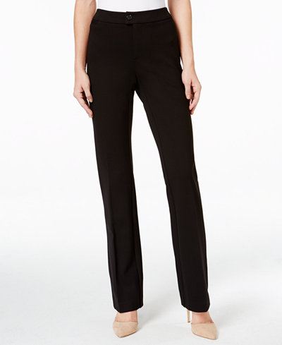 Charter Club Solid Ponte Straight Leg Pant, Only at Macy's