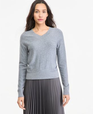 Women's Emmfertile Sequin-Embellished Long-Sleeve V-Neck Sweater