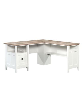 Office Desk with L-Shape Design, Engineered Wood, Large Workstation