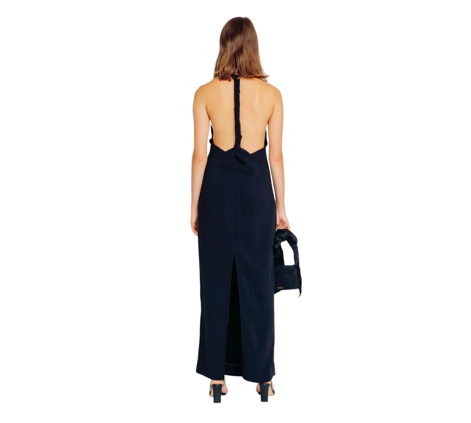 Women's Rachel Cowl-Neck Sleeveless Braided-Back Dress