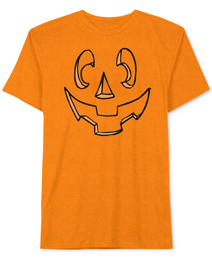 Jem Men's Carved Jack-O'-Lantern Pumpkin Halloween T-Shirt - Macy's